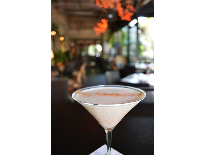 Monarch's Pumpkin Spice Tini — a mix of Stolichnaya vanilla, Monin pumpkin spice, Baileys and cinnamon. (Photo courtesy Monarch) 