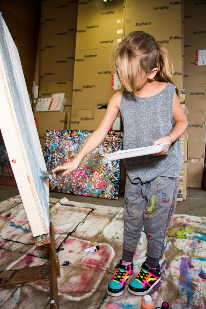 An artist at work.