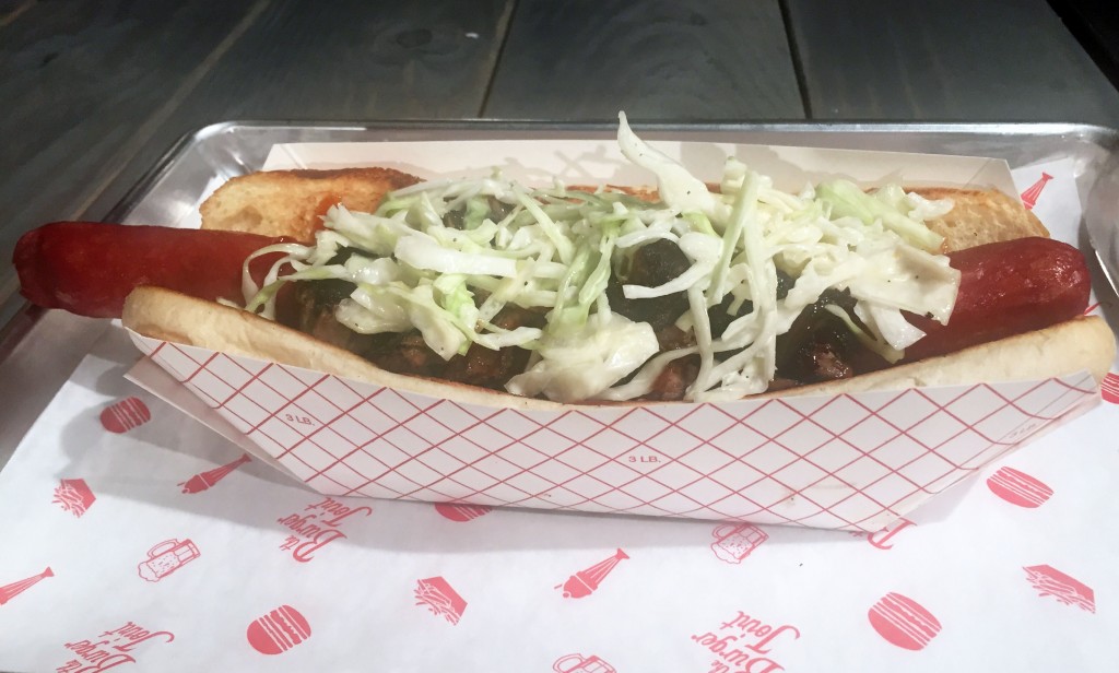 Why eat a regular-sized hot dog, when you can have one that's a foot long? 