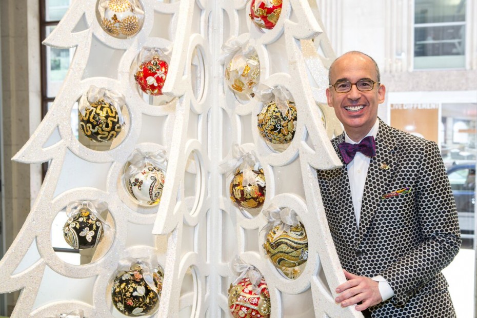 Jay Strongwater with the Neiman Marcus Christmas Tree
