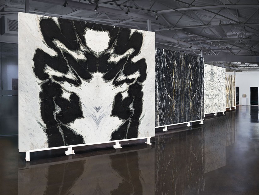 Slabs of exotic stone are featured at Aria Stone Gallery.