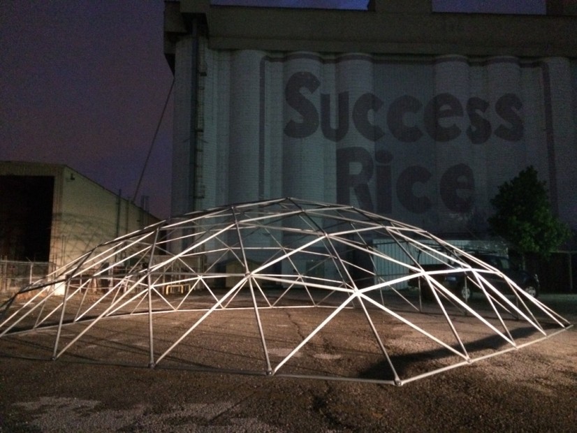 Silos at night. (Courtesy getswallowed.com)