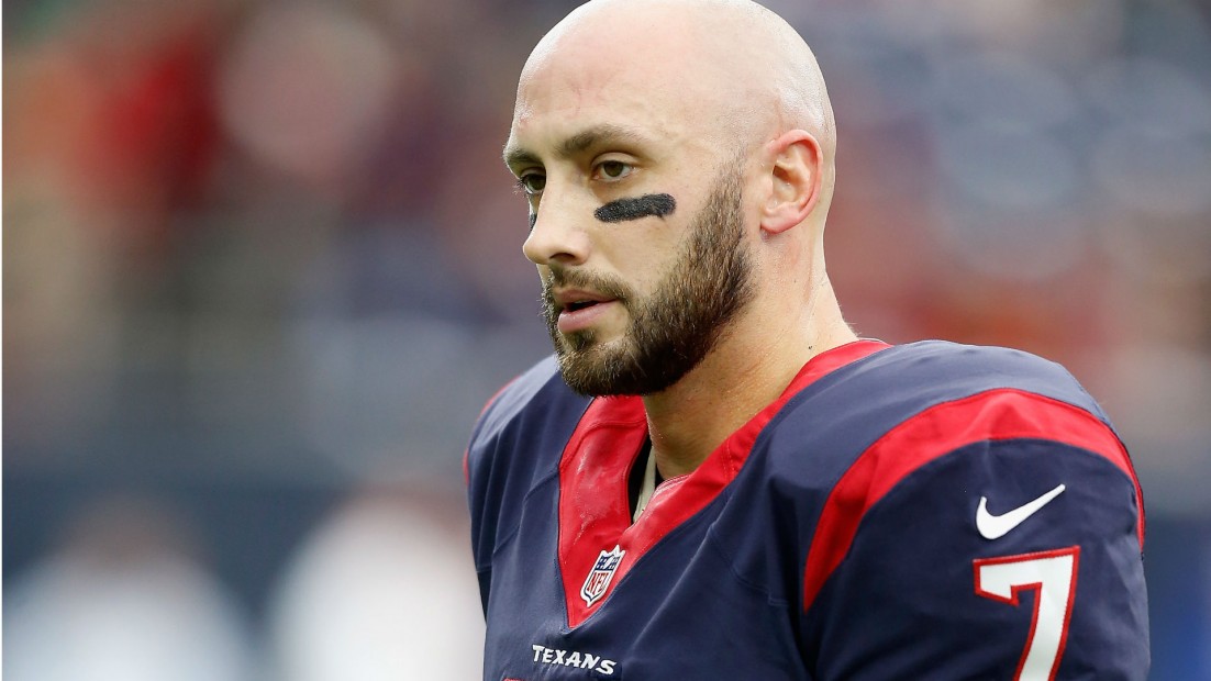 Brian Hoyer's down and the Texans are going to have trouble getting up. Where's Case Keenum, again?