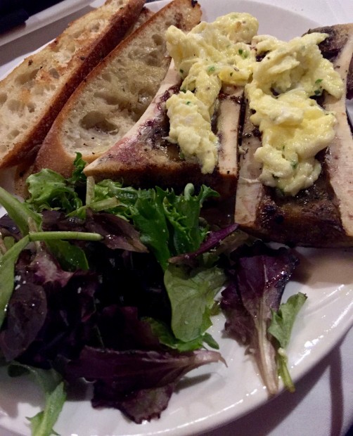 KBone marrow and egg at Killen's Steakhouse: you will like this.