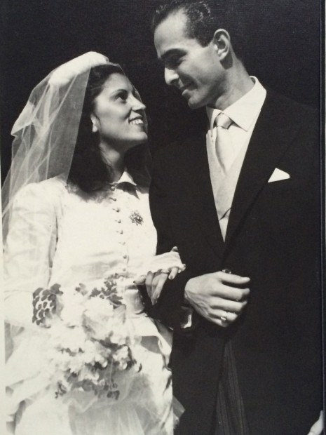 Tattoni-Marcozzi's grandparents, Marquis and Marchioness Giuseppe and Lea Marcozzi Rozzi Pousset, 1948