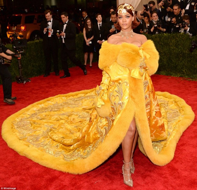 Rihanna brought plenty of drama to her Met gala star turn.