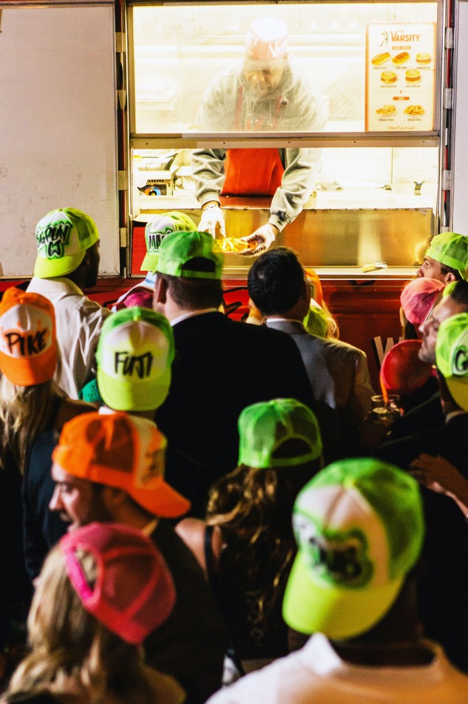 Make your own hats were part of Matthew Stafford's big wedding day.