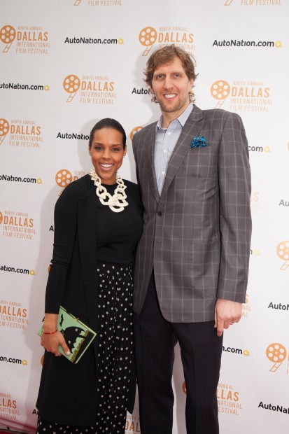 Jessica and Dirk Nowitzki attend the 9th Annual Dallas International Film Festival.