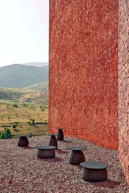 Dedon stools are iconic.