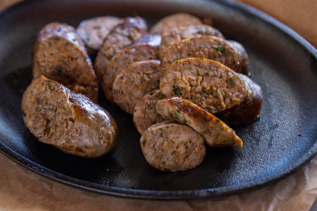 Wild boar sausage (Photo by Andy Hemingway)