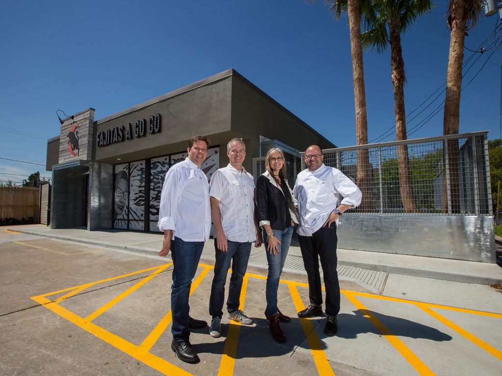 The Fajitas A Go Go team: Mallory Buford, Kevin Hanratty, Sharon Haynes, and Jeff Black. (Photo by Andy Hemingway)
