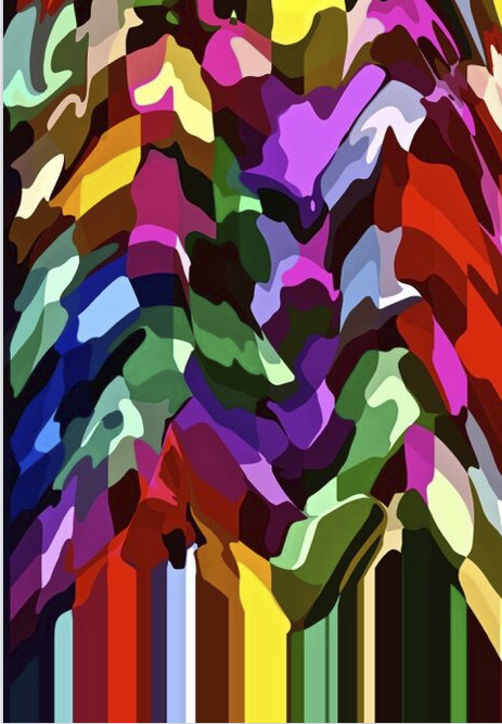 Dr. Rabinow's mother is also in the art world: Kathryn Rabinow's "Magic Forest," undated, was exhibited at The Jung Center this spring. (Image courtesy the artist)