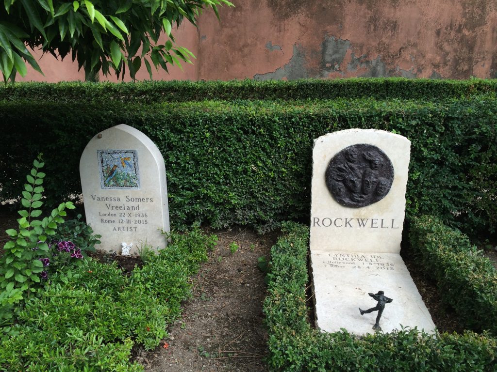 Talented and creative women rest in perpetuity at The Non-Catholic Cemetery in Rome. 