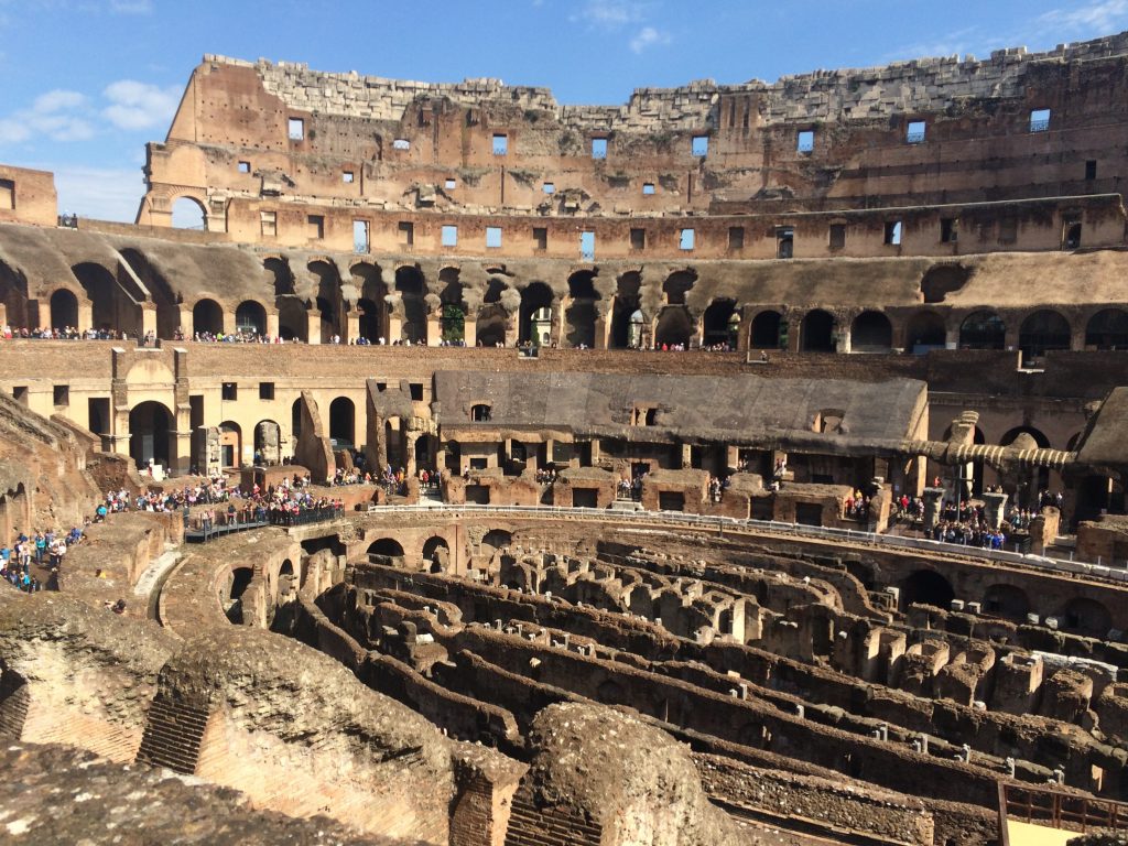 Rome's Coliseum, or Flavian Amphitheatre, was erected in the first century CE.