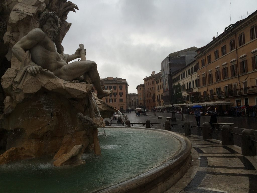 Bernini’s "Fountain of Four Rivers," 1651, Piazza Navona, Roma