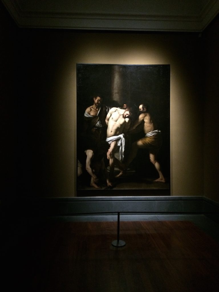 Caravaggio's "The Flagellation of Christ" at Capodimonte.