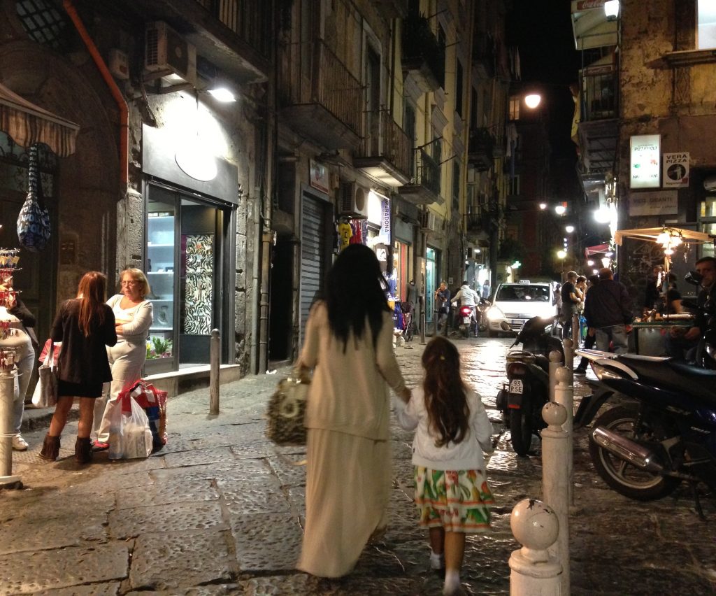 Spaccanapoli, the main street in historic Naples.