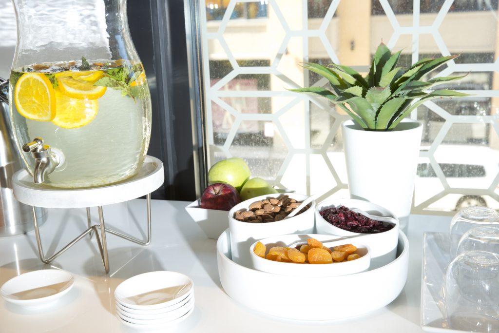 Healthy snacks await. 