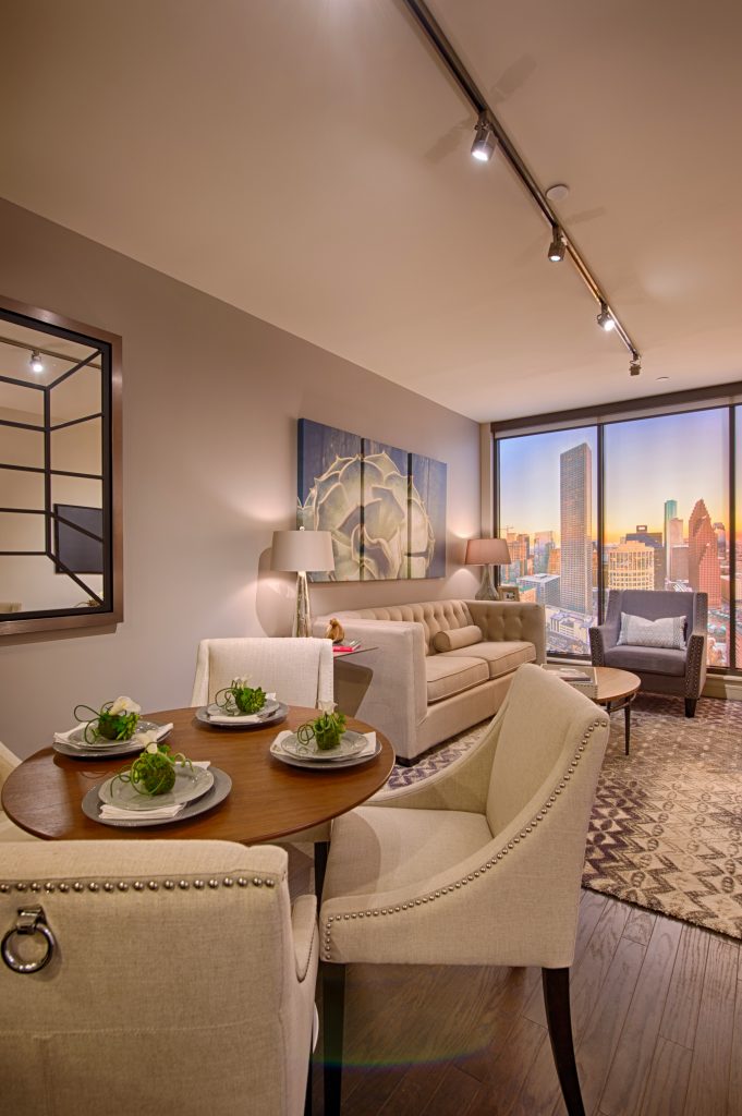 Market Square Tower's elaborate model units are designed to show all — including the view.