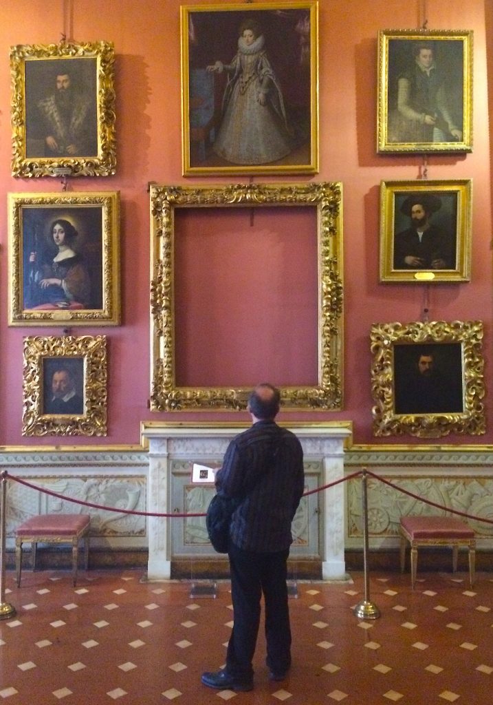 A painting on loan or a visual pause?