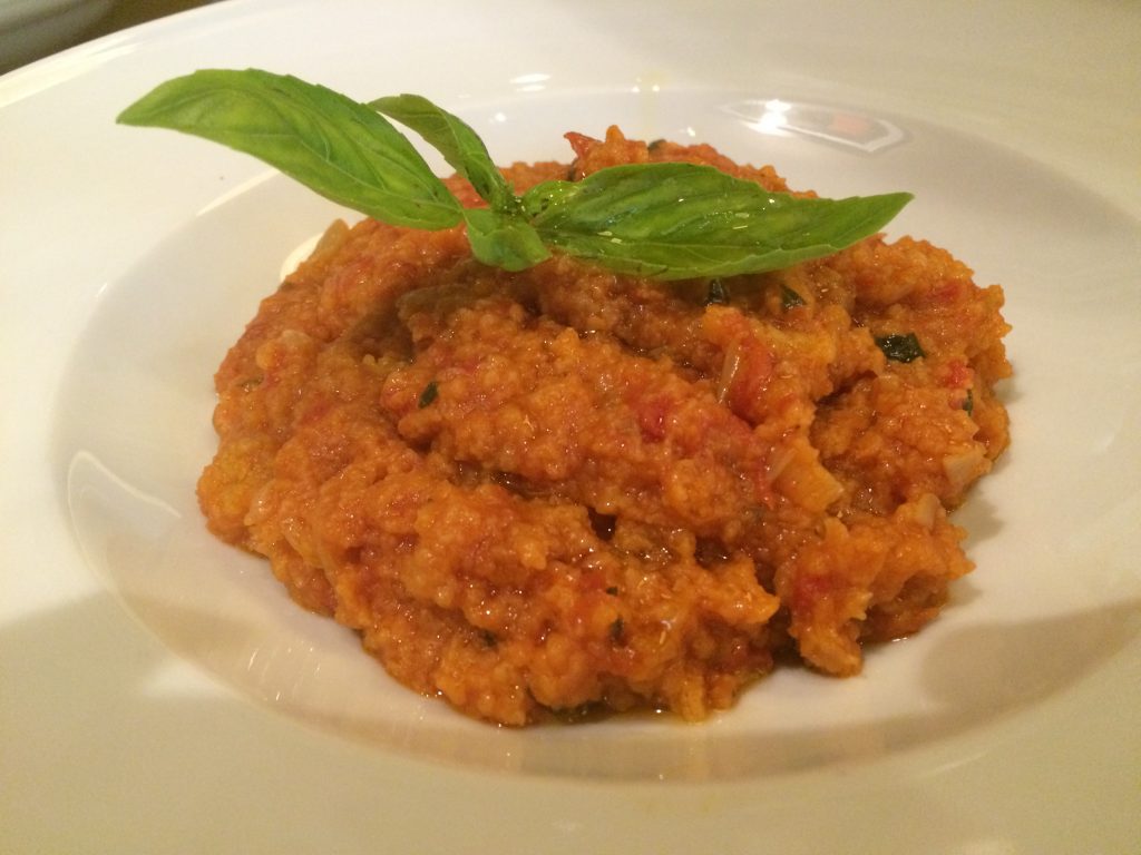 Enjoying a restorative bowl of ribollita after visual overload at Palazzo Pitti.