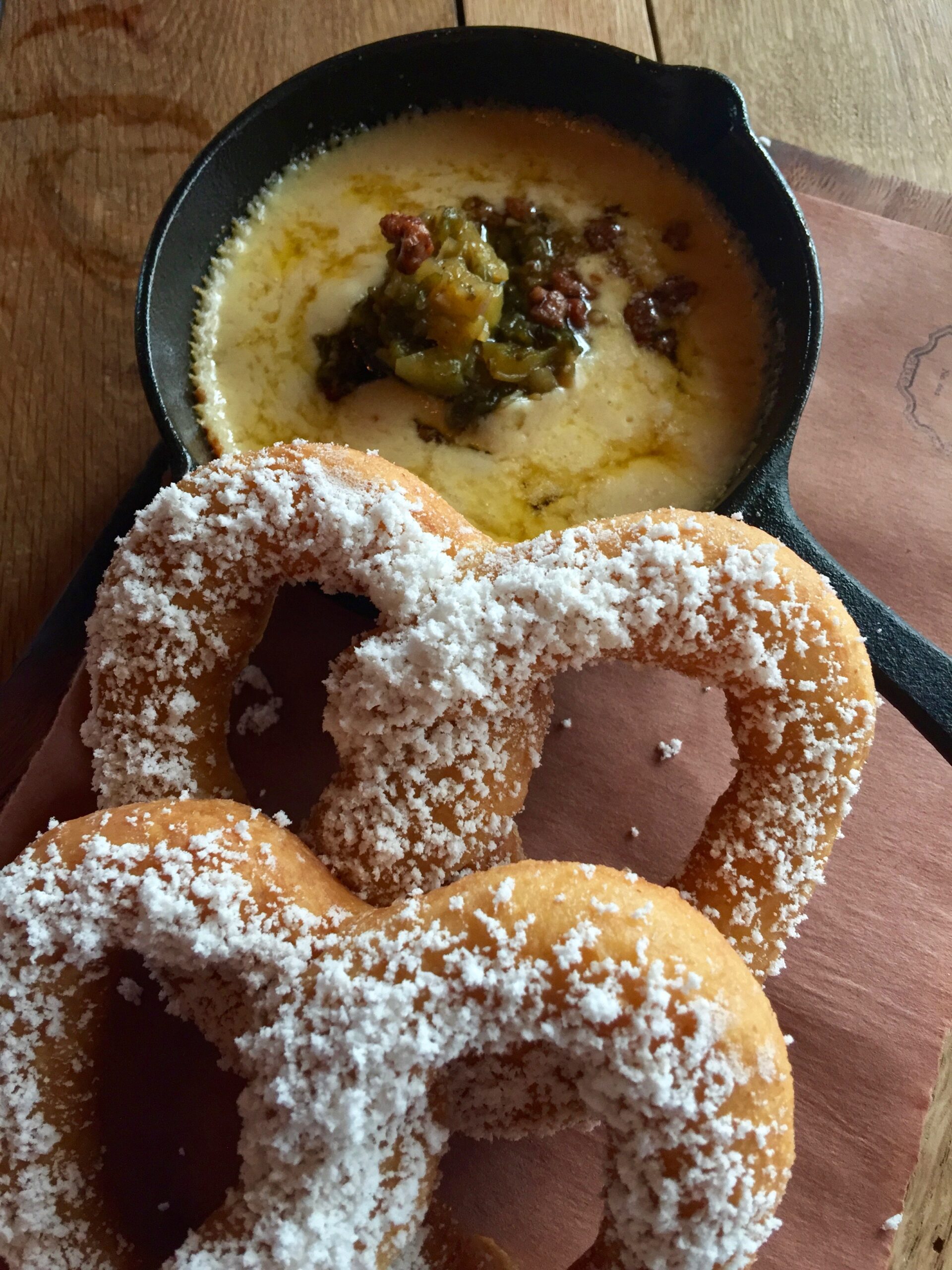 Comfort: Beignets and cheese