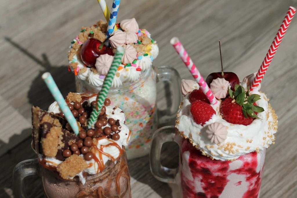 Loaded shakes are one of FM Burger's dessert options. 