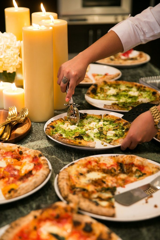 Guests indulged in Cavalli's Pizza.