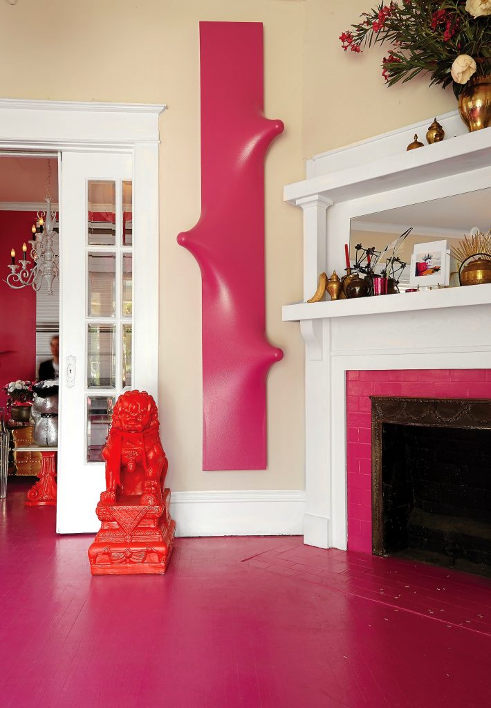 In the entry is an artwork from Samantha McCurdy's "Snugs" series, $2,500.