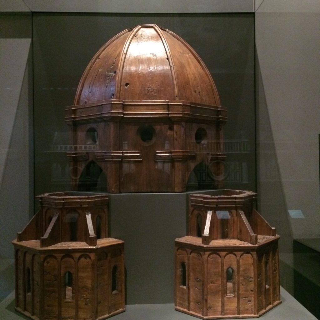 Wooden model of Brunelleschi's Duomo dome.