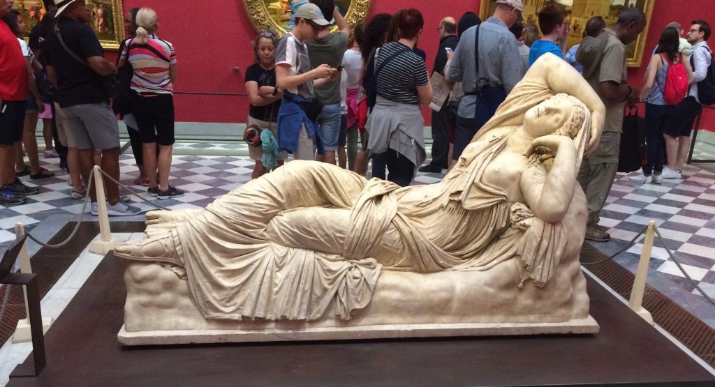 Is she weary of the crowds around her?