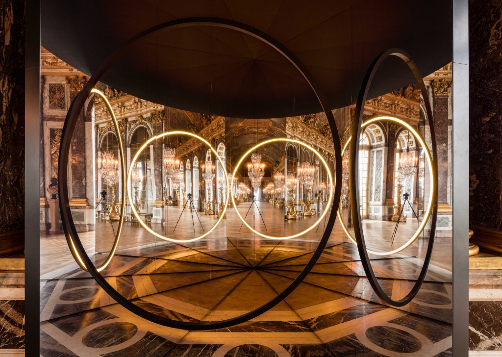 Olafur Eliasson's "Your Sense of Unity" inside Versailles