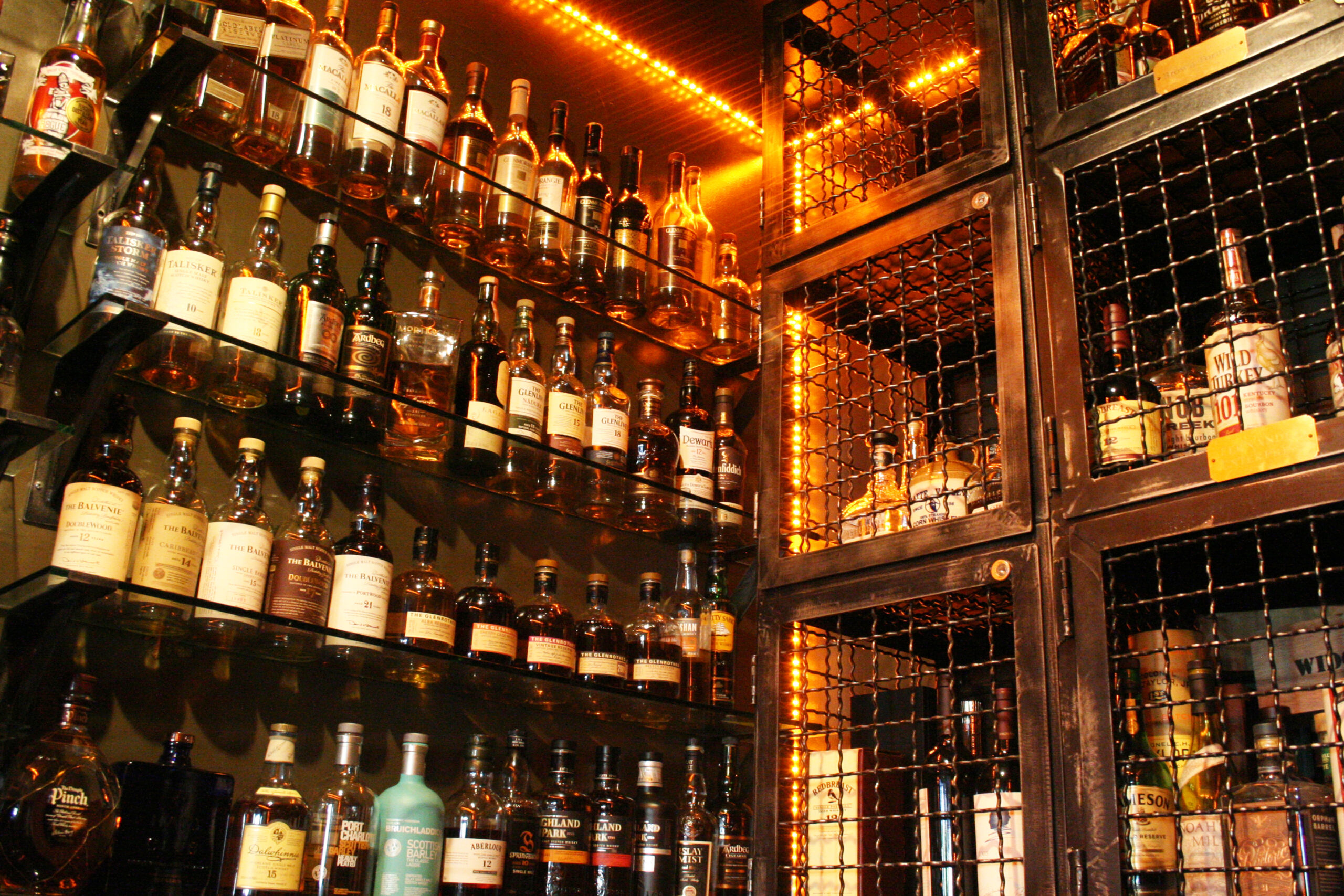Peek into Bosscat's whiskey room.