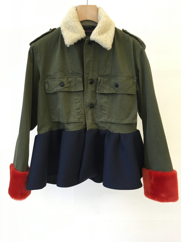 Harvey Faircloth peplum jacket $495, at TTH Forty Five Ten