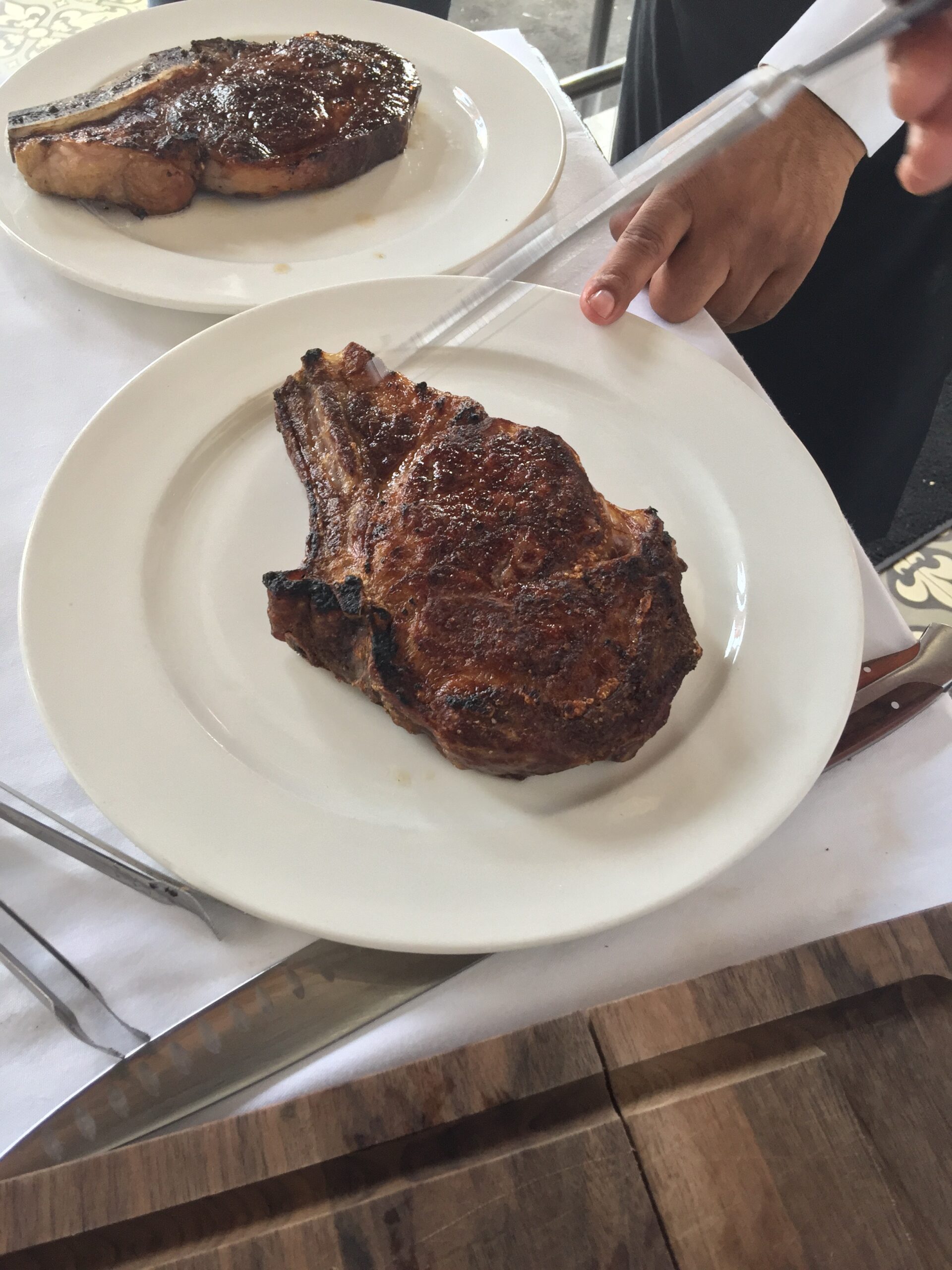 These beauties were dry-aged for 55 days at B&B Butchers.