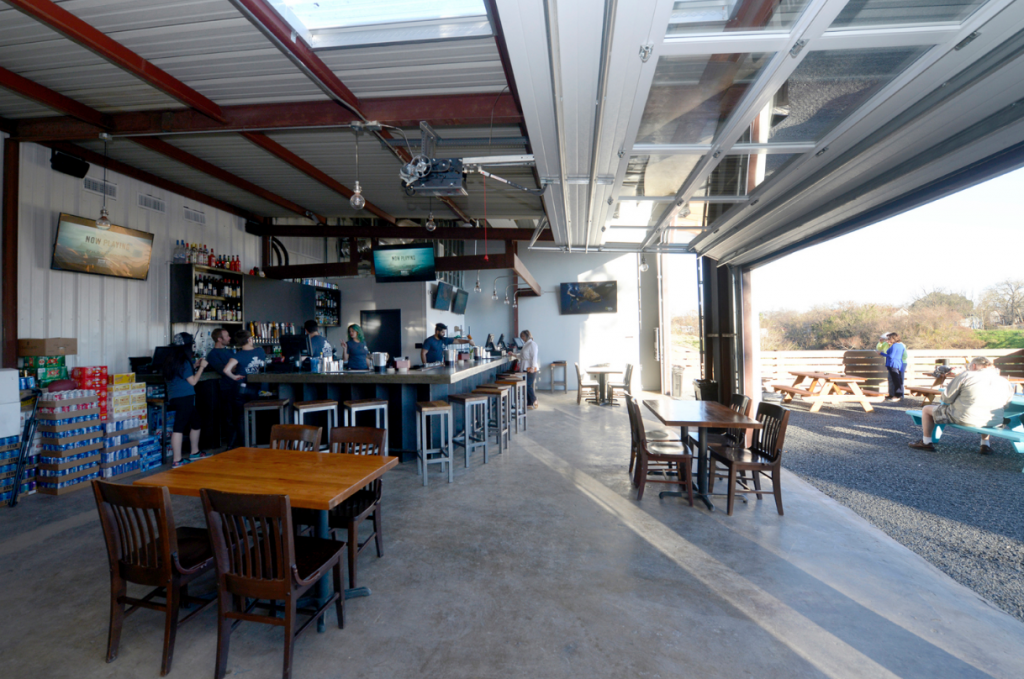 Grab a drink at the outside bar. 