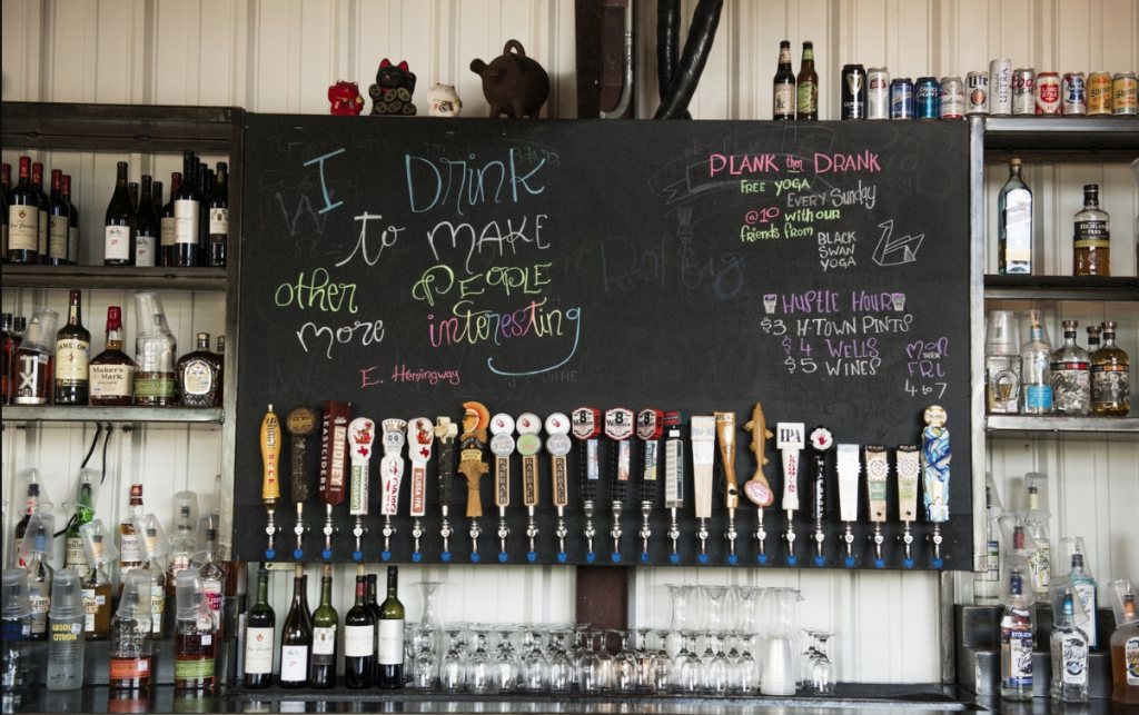 The top of the tower is also equipped with a bar. 