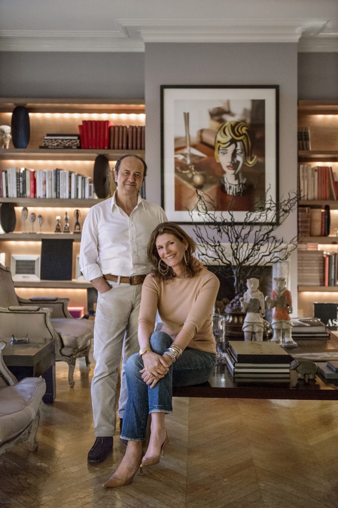 Prosper and Martine Assouline in their NYC apartment