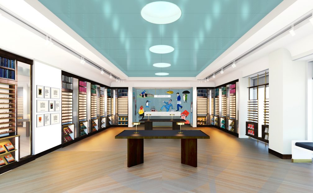 Warby Parker's newest boutique in NorthPark Center (Rendering courtesy Warby Parker)