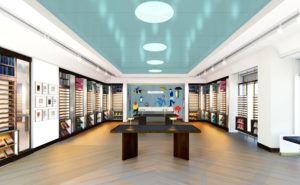 Warby Parker's newest boutique in NorthPark Center (Rendering courtesy Warby Parker)