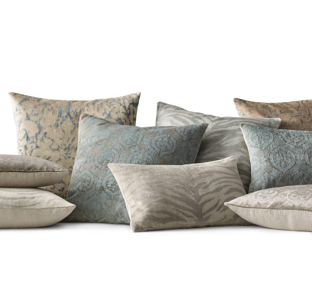 Rusty Arena's pillows for RH