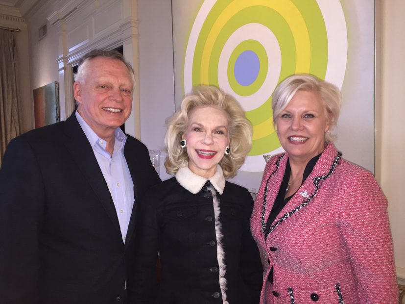Richard Flowers, Lynn Wyatt and Sallie Sargent are already building Super Bowl party anticipation.