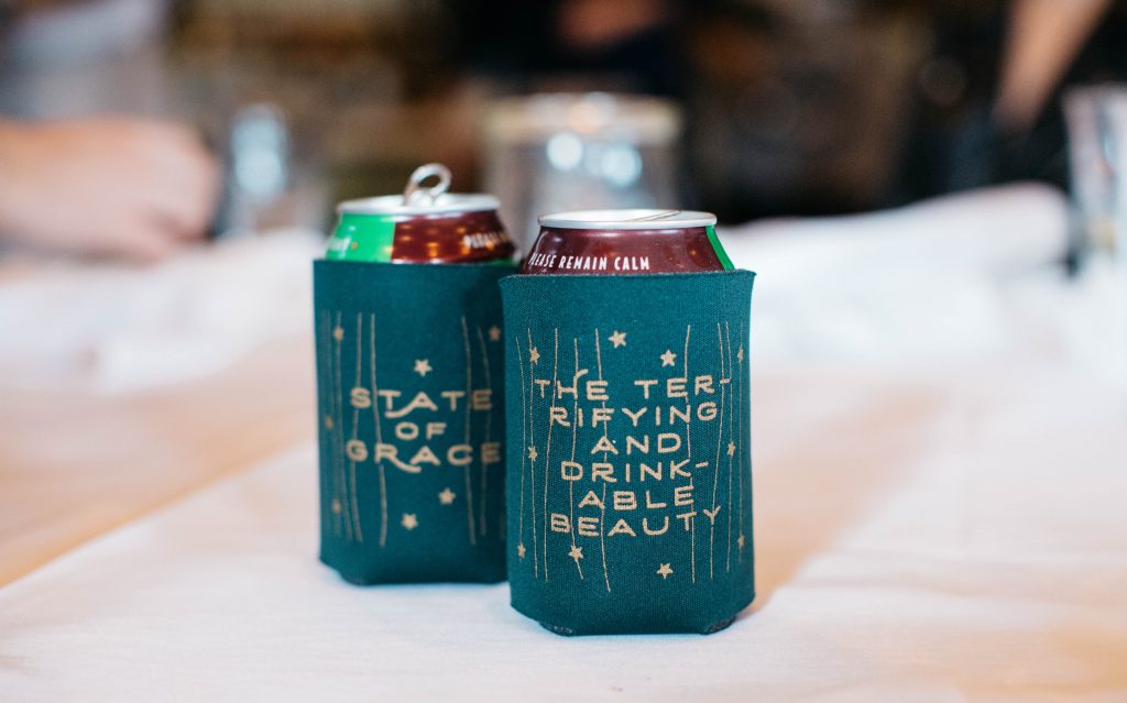 Custom koozies … check! 