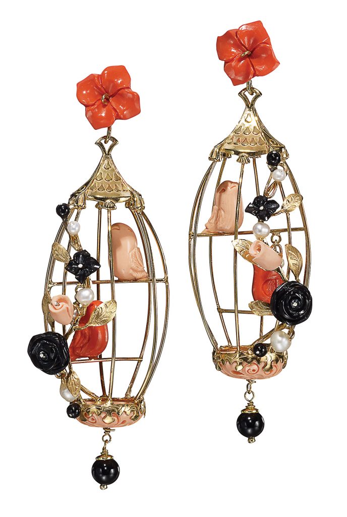 Of Rare Origin Lovebirds Earrings 