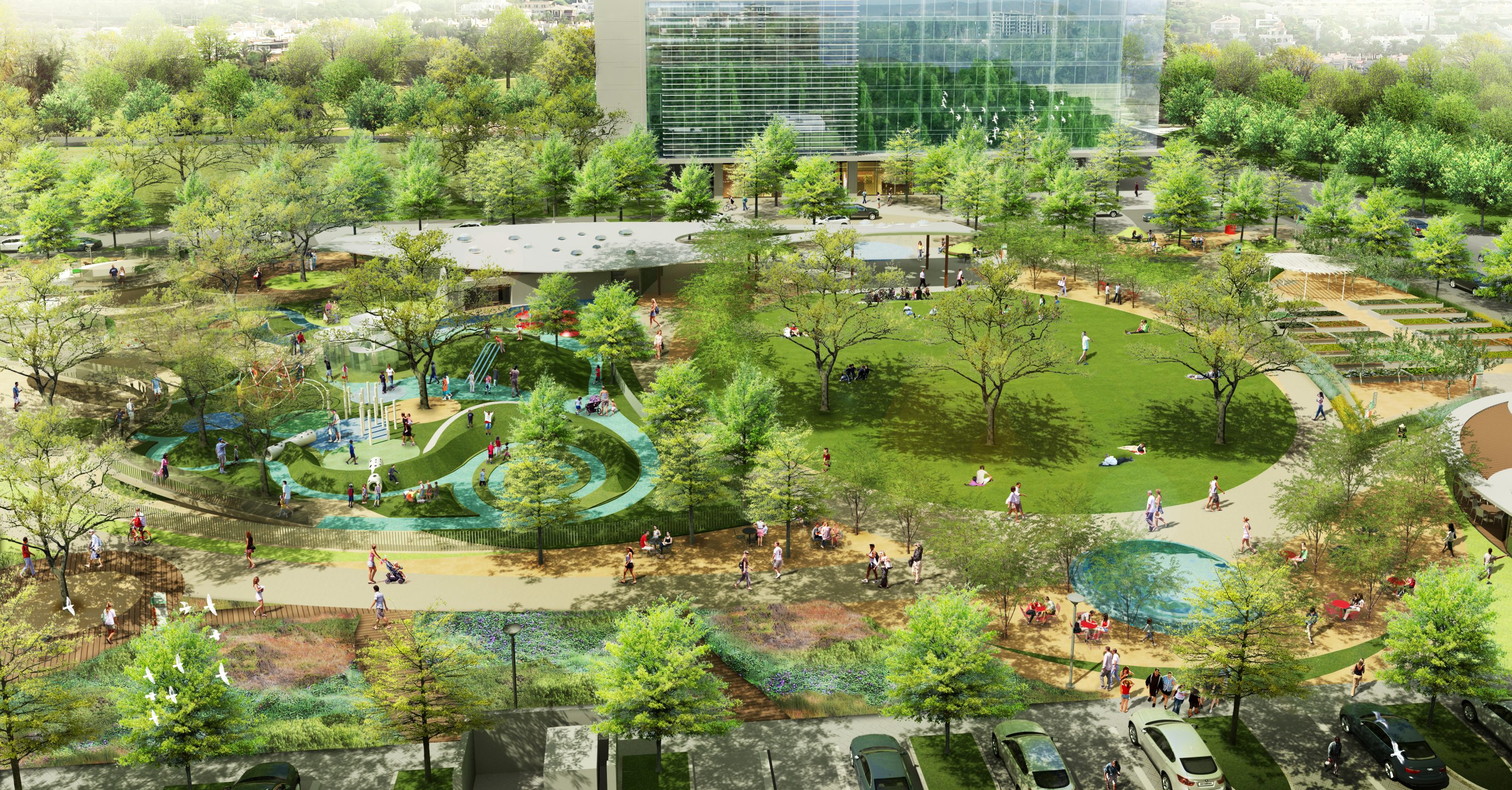 A Sneak Peek at Houston's New $15 Million Park: Putting Green, Farmers  Market and Table Tennis Part of the Fun