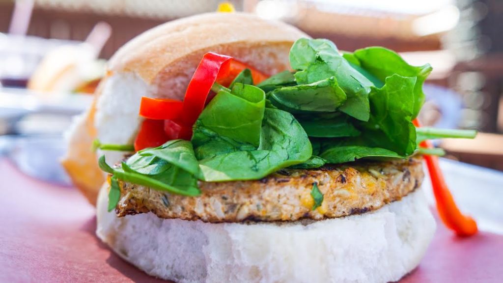 Garden Burger is simple, with fresh ingredients. (Photo Courtesy Alec Lasar)