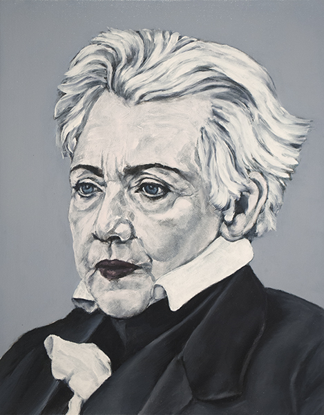 A 2016 take on Hillary at populist President Andrew Jackson by mathematician-turned-artist Sarah Sole, who is based in NYC, but studied in Houston at Rice and the University of Houston.  