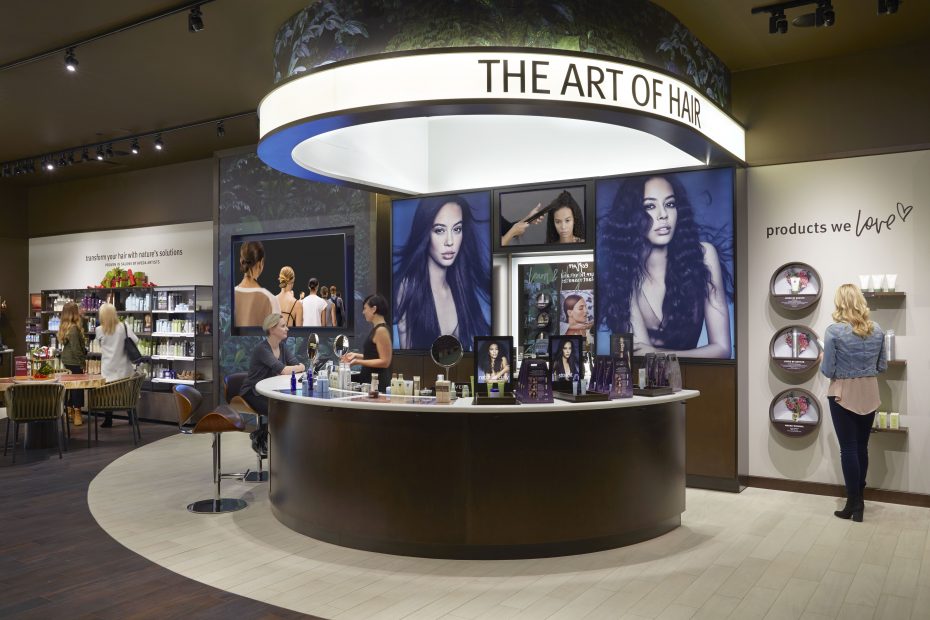 Aveda's NorthPark store has a shiny new look.