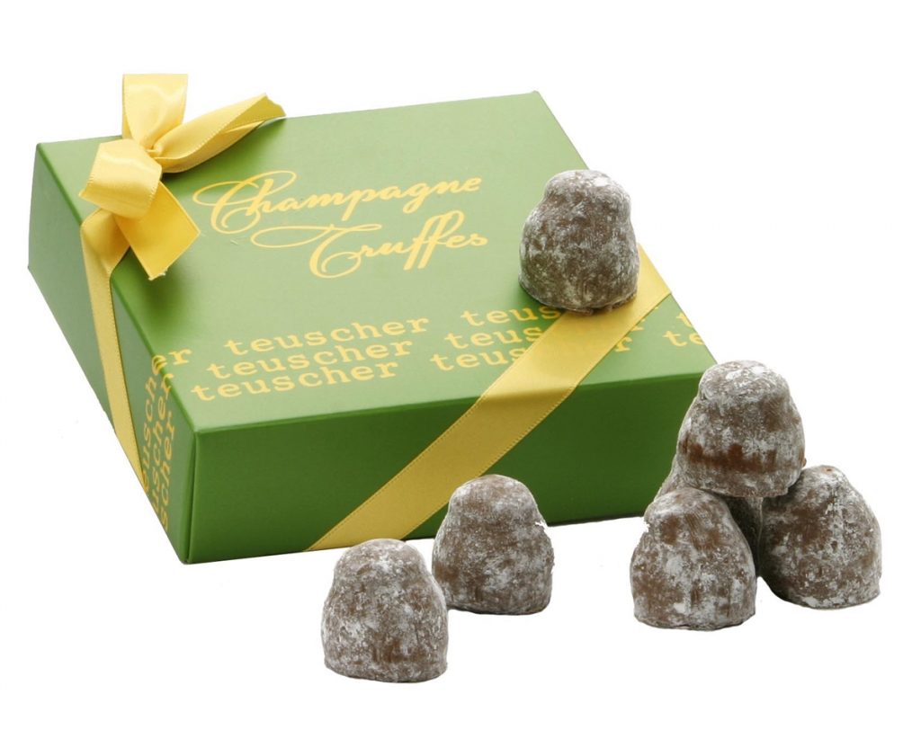 ow sad we were when Teuscher exited Houston. But the Swiss chocolatier has a number of locations around the country and if you are ordering during cooler weather, all will be perfect. Our fave is Teuscher champagne truffles (my favorite gift for my choco-holic friends). 