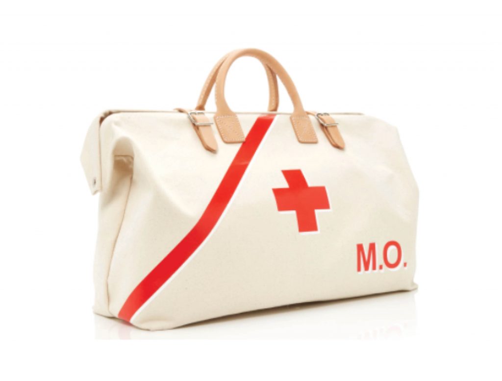 For the outdoors(wo)man in your life — The Prepster, an emergency survival kit with a luxury twist. In the bag: staple survival gear alongside creature comforts like Malin + Goetz products, TCHO chocolate, Blue Bottle Coffee